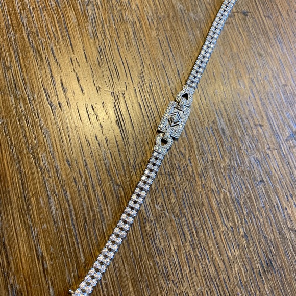 Stunning 1920s Vintage Style Line Bracelet - Picture 2 of 2